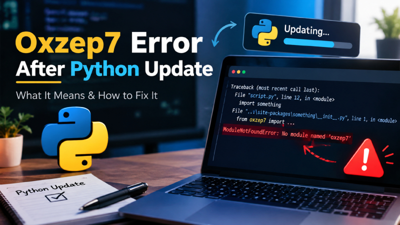 Oxzep7 Error After Python Update: Causes and Easy Fixes